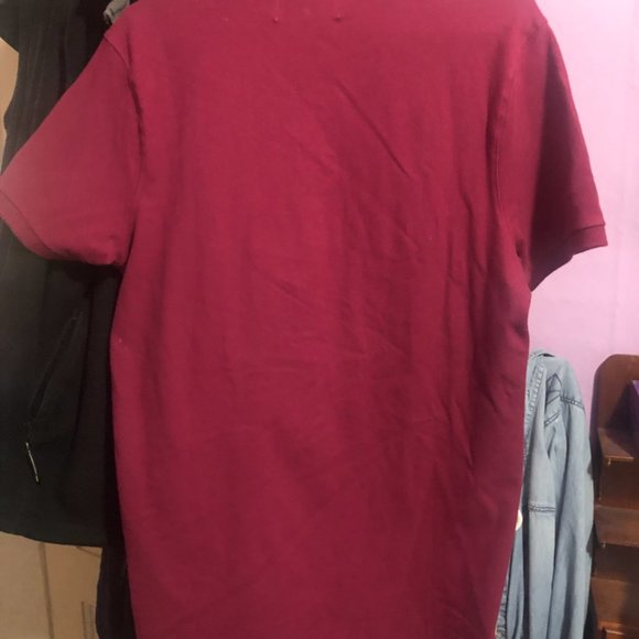 Abercrombie and Fitch Burgundy Men's Polo Shirt Size M EUC - Picture 4 of 4